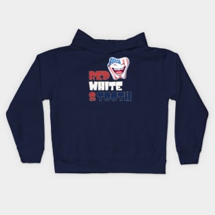 4th of July Dentist Red, White & Tooth Kids Hoodie